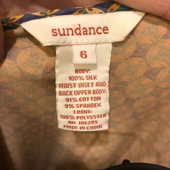 Sundance 100% Silk Sleeveless Day Dress - Picture 3 of 8